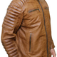 Illustration for article titled NEW ARRIVAL - Retro Vintage Tan Brown Distress Leather Jacket Motorcycle Jacket!